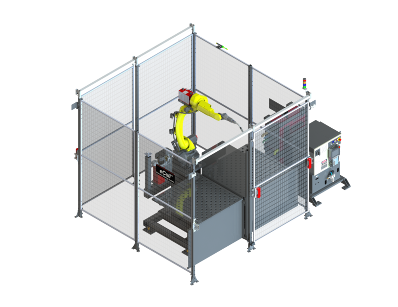 eCell FT FANUC Water-Cooled Robotic Welding System Right ISO Render