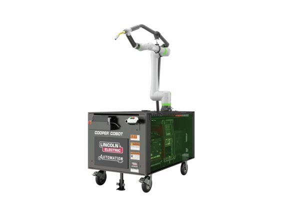 AD2489-17 Cooper CRX-10iA/L Water-Cooled Wire-Break Welding Cobot Cart Left Hero Render