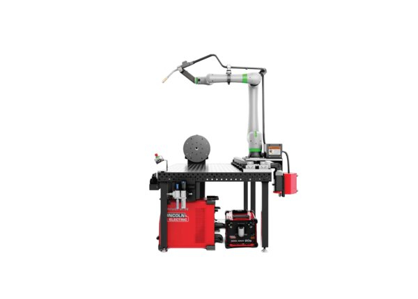 AD2650-2 Cooper Adapt Water-Cooled Welding Cobot System with Headstock Positioner Left Side Render