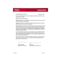 SERVICE NOTICE SN20160706-2