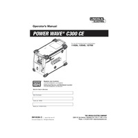 Power Wave C300 CE Instruction Manual