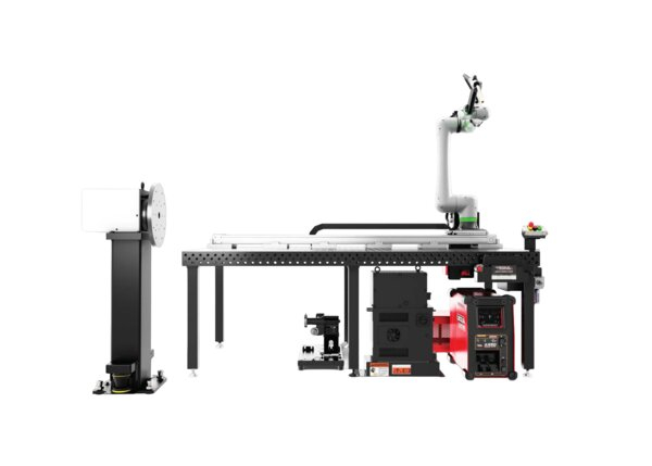 AD2650-2 Cooper Adapt Water-Cooled Welding Cobot System with Headstock Positioner Front Side Render