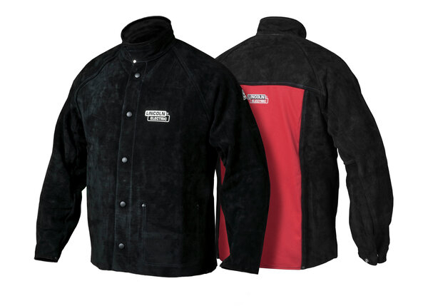 Chaqueta de soldador WELDLINE by LINCOLN ELECTRIC de cuero serraje