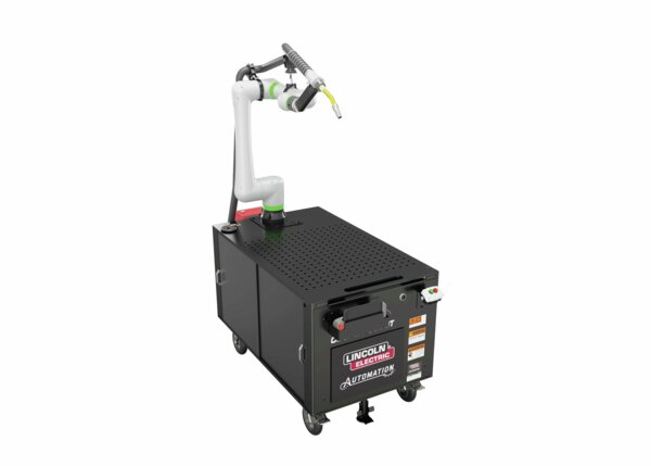 AD2489-17 Cooper CRX-10iA/L Water-Cooled Wire-Break Welding Cobot Cart Right ISO Render