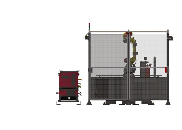 AD2530-2 eCell FT FANUC Water-Cooled Robotic Welding System Back Side Render