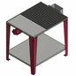 Braze welding table, 850 x 665 mm