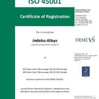 ISO45001 Indalco Alloys