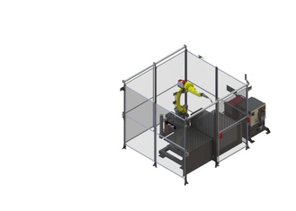 AD2530-1 eCell FT FANUC Air-Cooled Robotic Welding System Right ISO Render