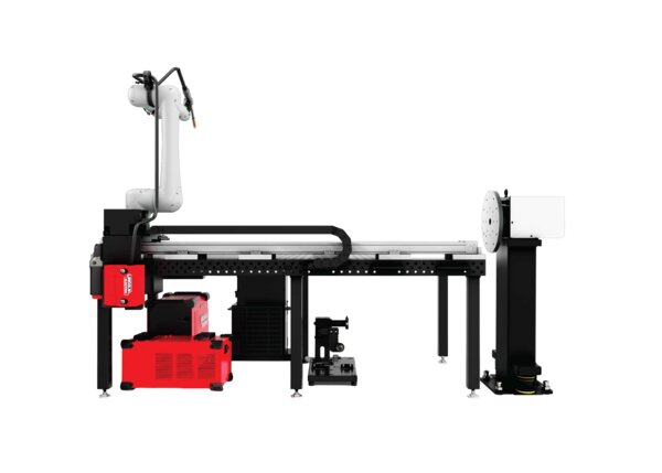 AD2650-2 Cooper Adapt Water-Cooled Welding Cobot System with Headstock Positioner Back Side Render
