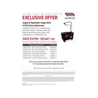 August & September Cooper GoFa and CRX-10iA/L Cart Sales Event