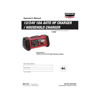 Century 12/24V 10A Auto HF Charger Instruction Manual