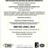 ISO14001 LE Do Brasil Industria E Comercio LTDA. Sao Paulo