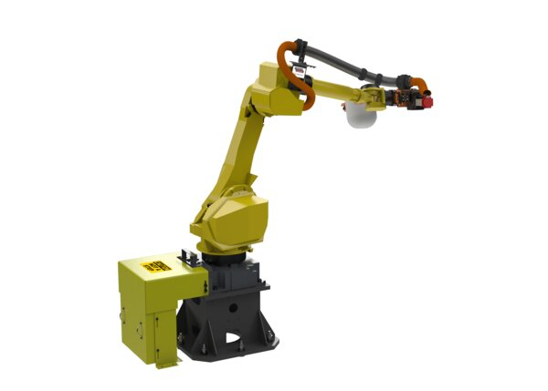 Rimrock 7th Axis Robotic Ladle with FANUC M-710iC_70 Robot - Back ISO Render