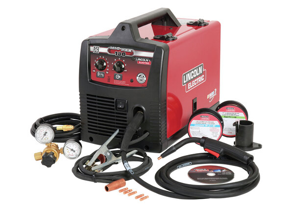 Lincoln Electric 180 Amp Weld-Pak 180i Multi-Process  Stick/MIG/Flux-Core/TIG, 120V or 230V Aluminum Welder with Spool Gun sold  separately K5257-1 