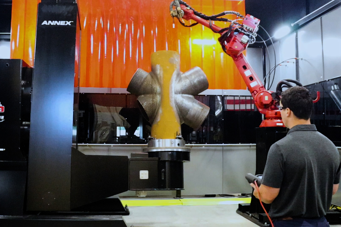 Additive Welding with an ANNEX Skyhook Robotic Positioner