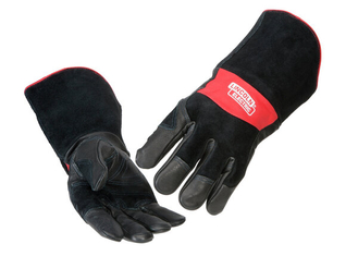 Red Line Premium Leather MIG Stick Welding Gloves