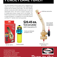 FLYER,PENCIL FLAME TORCH 30