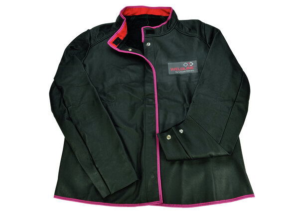 GRAIN LEATHER WELDING JACKET FEMALE