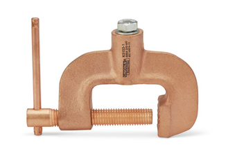 T Series 600 Amp Brass Ground Clamp