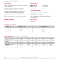 Lincoln ER316/316L Product Info