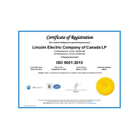 ISO 9001:2015 Lincoln Electric Company of Canada LP - Toronto