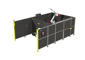 Fab-Pak XSH Robotic Welding System Render (ABB Robot)