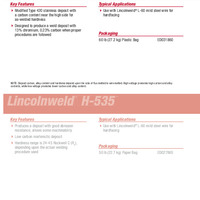 Lincolnweld A-96-S Product Info