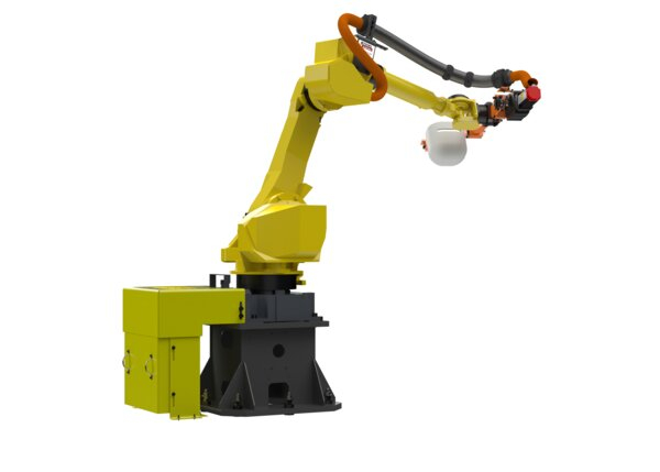 Rimrock 7th Axis Robotic Ladle with FANUC M-710iC_70 Robot - Back Side Render