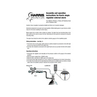 Harris Single Regulator External Alarm Manual 