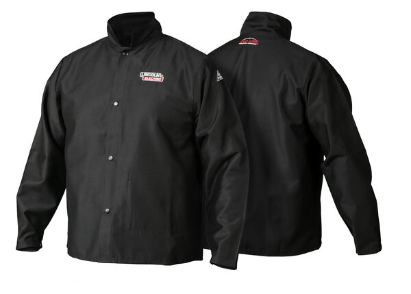 Lincoln Electric K2985 Traditional FR Cloth Welding Jacket Large 