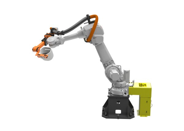 Rimrock 7th Axis Robotic Ladle with ABB IRB 4600-60_2.05 Robot - Right ISO Render