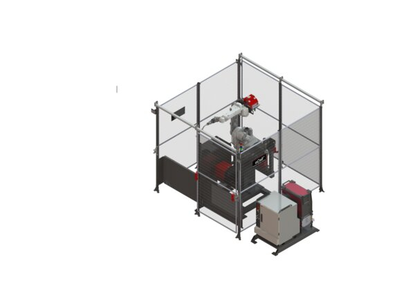 AD2532-4 eCell HS ABB Water-Cooled Robotic Welding System Left ISO Render