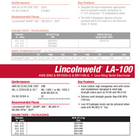 Lincolnweld LA-100 Product Info