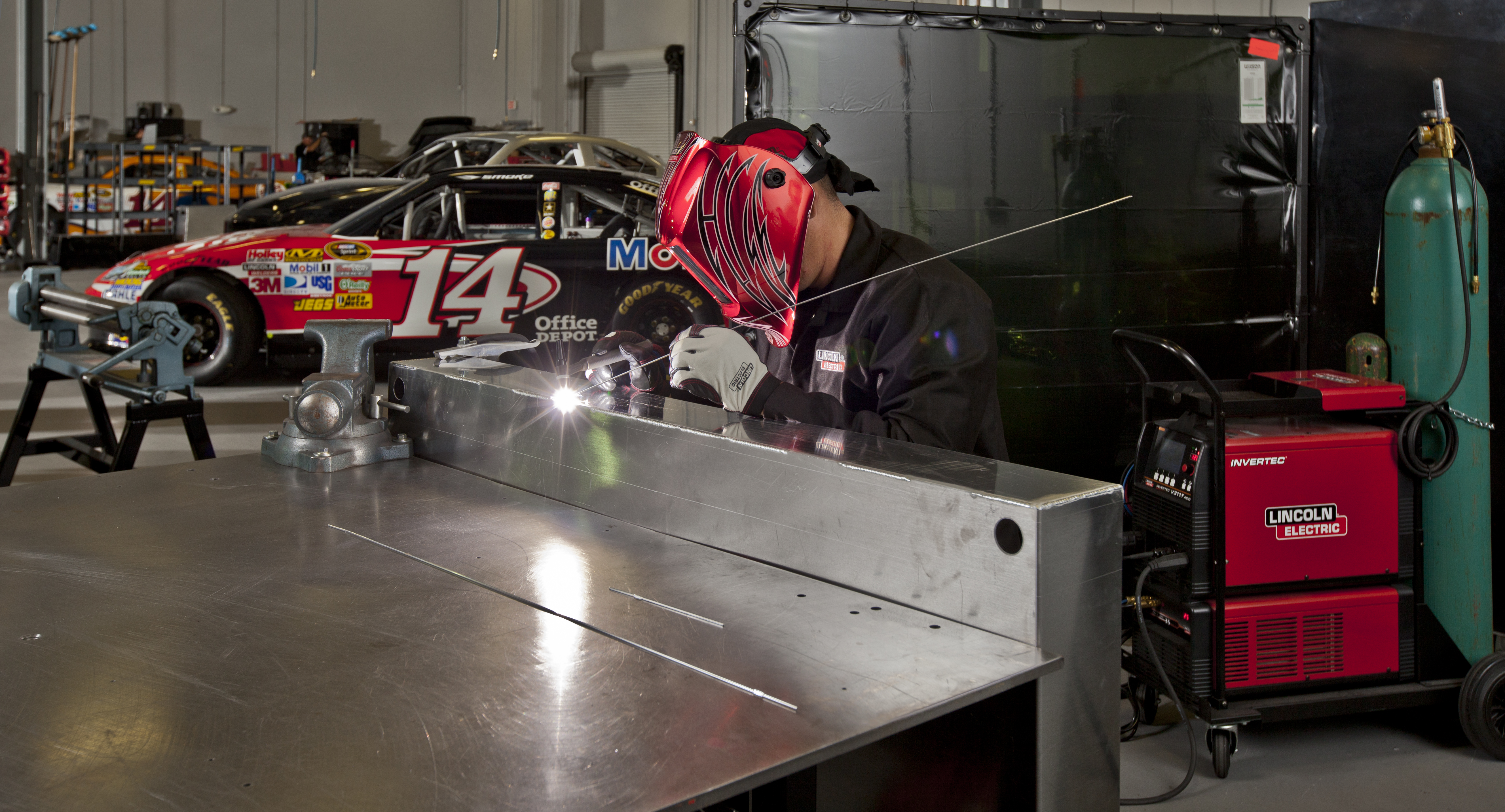 TIG Welding at Stewart-Hass Racing