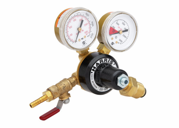 Model 201-100P-580i-A-G N2 Brass Beverage Regulator