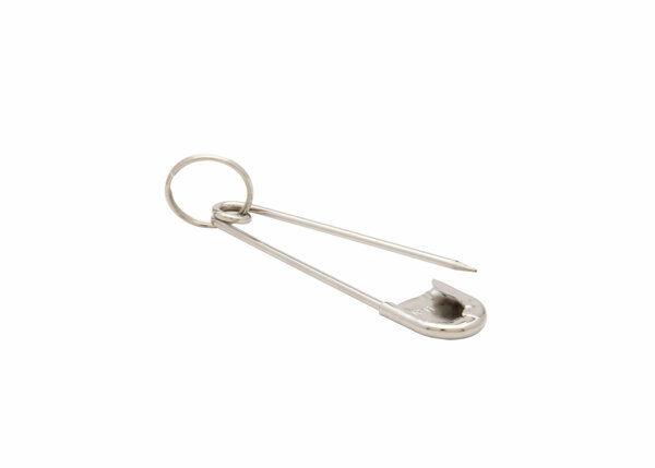 Safety pin key on sale holder