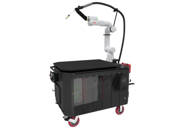 AD2501-5 Cooper GoFa-10 Air-Cooled Welding Cobot Cart Left Hero Render