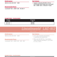 Lincolnweld LAC-M2 Product Info