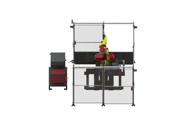 AD2530-3 eCell HS FANUC Air-Cooled Robotic Welding System Back ISO Render