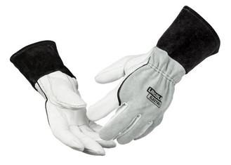 Lincoln Electric Roll Cage Welding/Rigging Gloves Black Grain Leather Impact Resistant 