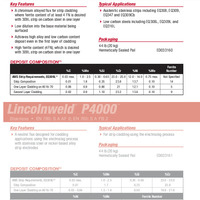 Lincolnweld P3000 Product Info